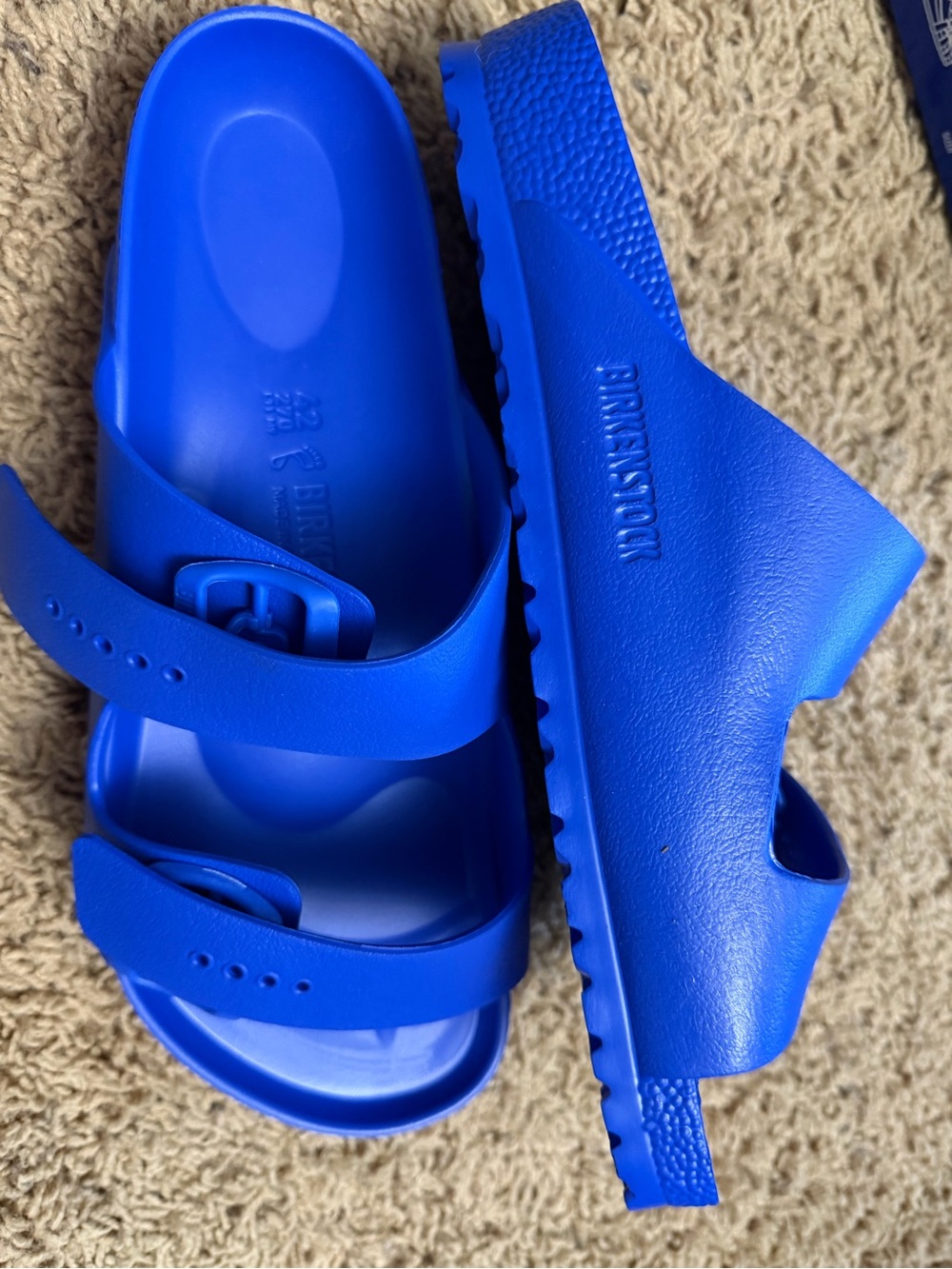 Birkenstock Blue EVA Arizona Slide Sandals W 11 or M 9